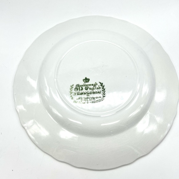 Marlborough Old English Simpsons Set Of 12 Ironstone Salad Plates Fruit Design - Picture 11 of 12